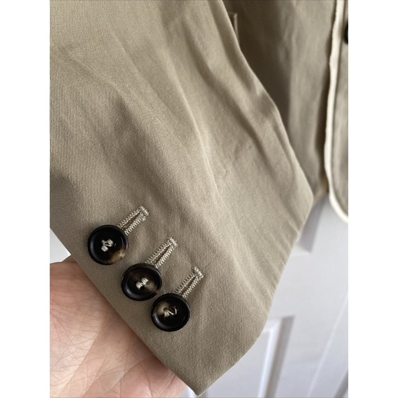 Gianfranco Ferre Women's EU 56 2XL Tan Blazer Jacket Italy Corpcore Quiet Luxury - Picture 3 of 11